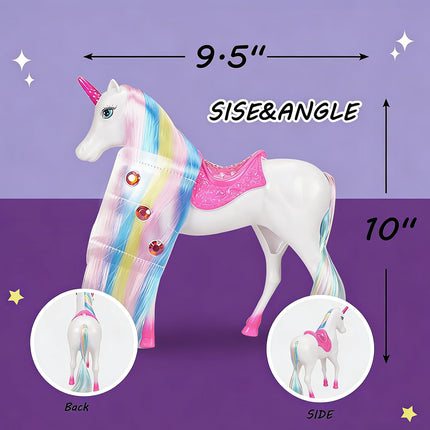 BETTINA Unicorn and Princess Doll, Magical Light Unicorn Toys, Princess Toys for Girls 3+, Unicorn Gifts for Christmas Birthday for Kids Girls Aged 3 4 5 6 7 8 product image for BeHoo Toys