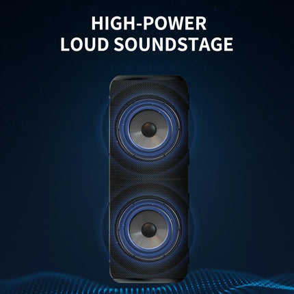 CYBORIS 2 in 1 Portable Splittable Bluetooth Speaker, Waterproof Split Wireless Speaker Bluetooth V5.3 with 20W Loud Stereo Sound, 24H Playtime, True Wireless Pairing for Home, Outdoor or Travel product image for BeHoo Toys