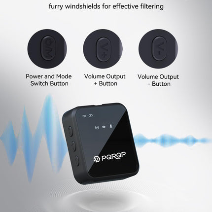 PQRQP 3-in-1 Mini Microphone for iPhone/Android/Camera, Hi-Fi Audio, 48kHz/24-bit, Wireless Microphones, 328ft Range, 20H Battery, Lapel Mic with Noise Reduction for Live Streaming, TikTok, YouTube product image for BeHoo Toys