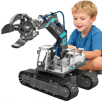SMILESSKIDDO Science Kits for Kids Age 8-12 - 137 Pcs STEM Toys for Ages 8-13 with Hydraulic Grab, Teen Boys Gift Ideas Crane Toy, Teenage Engineering Kit Construction Vehicle Toys product image for BeHoo Toys