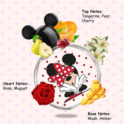 Minnie Mouse, Disney, Fragrance, for Kids, Eau de Toilette, EDT, 3.4oz, 100ml, Perfume, Spray, Made in Spain, by Air Val International product image for BeHoo Toys