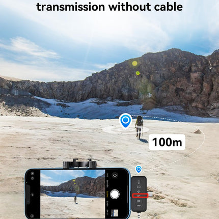 PQRQP 3-in-1 Mini Microphone for iPhone/Android/Camera, Hi-Fi Audio, 48kHz/24-bit, Wireless Microphones, 328ft Range, 20H Battery, Lapel Mic with Noise Reduction for Live Streaming, TikTok, YouTube product image for BeHoo Toys