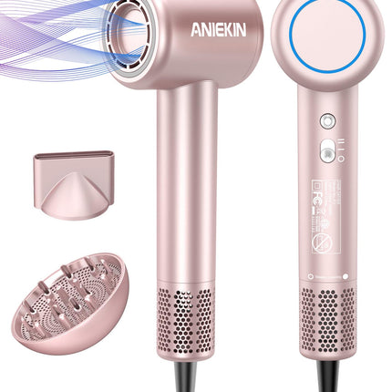 Hair Dryer, High-Speed Ionic Low Noise Blow Dryer with Brushless Motor for Fast Drying, Thermo-Control Quiet Compact Hair Blow Dryer with Magnetic Diffuser for Curly Hair for Home Travel Salon product image for BeHoo Toys