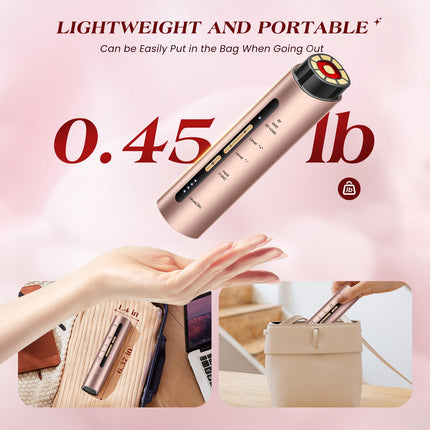 INTEO Microcurrent Facial Device, 3 Modes Red Light Therapy for Face and Neck, Skin Care Facial Massager Perfect Gifts for Women Men(Gold) product image for BeHoo Toys