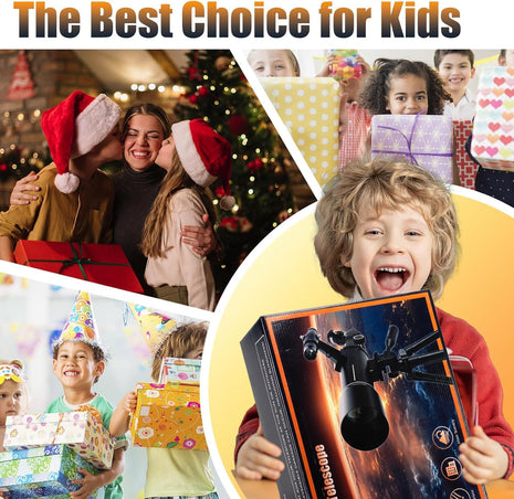 Vilupvie Telescope, Telescope for Kids & Adults, 70mm Aperture 500mm Refractor Telescopes for Astronomy Beginners with Tripod, Moon Filter, Phone Adapter & Backpack, Gifts for Kids & Beginners