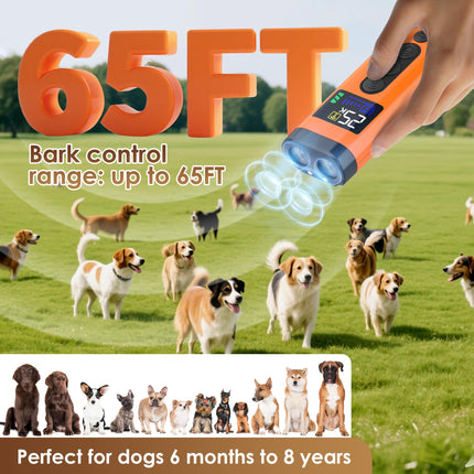 ZUIBAS Dog Bark Deterrent Device – 65FT Range Anti Barking Device for Dogs, Stops Neighbor’s Dog Barking with 3 Ultrasonic Frequencies (25/30/40kHz) & 5 Sound Modes, for Indoor & Outdoor Training product image for BeHoo Toys