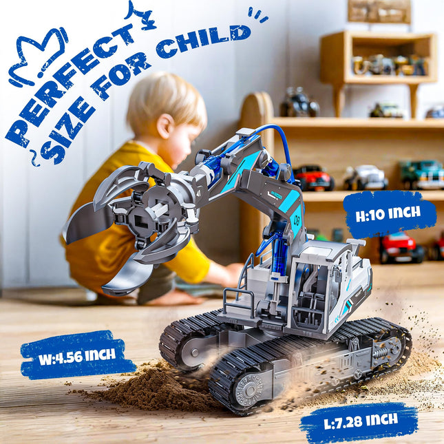 SMILESSKIDDO Science Kits for Kids Age 8-12 - 137 Pcs STEM Toys for Ages 8-13 with Hydraulic Grab, Teen Boys Gift Ideas Crane Toy, Teenage Engineering Kit Construction Vehicle Toys product image for BeHoo Toys