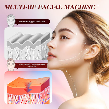 INTEO Microcurrent Facial Device, 3 Modes Red Light Therapy for Face and Neck, Skin Care Facial Massager Perfect Gifts for Women Men(Gold) product image for BeHoo Toys