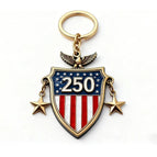 F / Silver Keychain